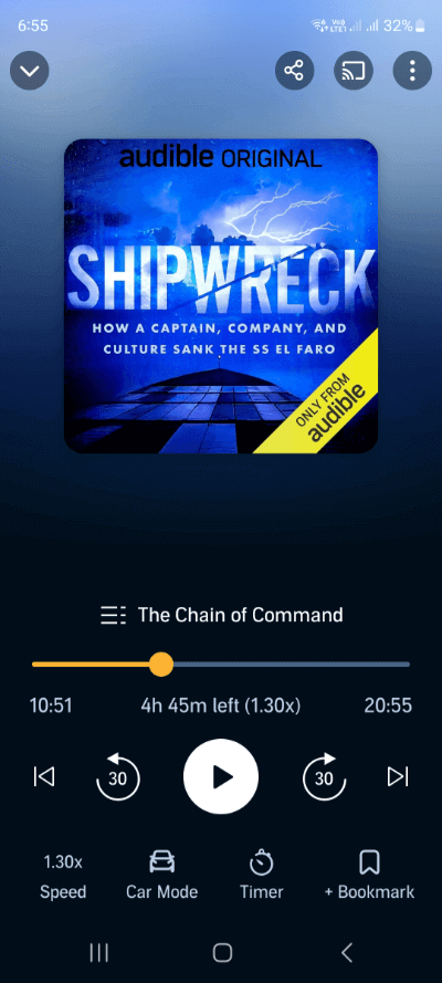 Audible App Interface